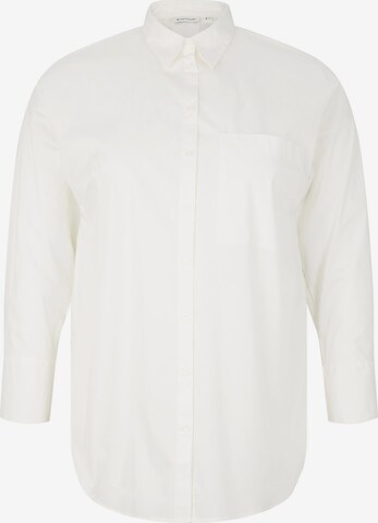 Tom Tailor Women + Blouse in White: front