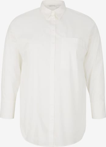 Camicia da donna di Tom Tailor Women + in bianco: frontale