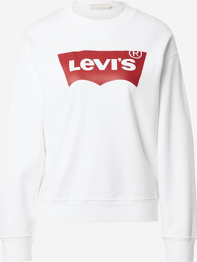 LEVI'S ® Sweatshirt 'Graphic Standard Crew' in de kleur Donkerrood / Wit, Productweergave