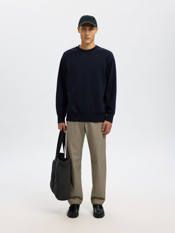 SELECTED Sweatshirt i blå