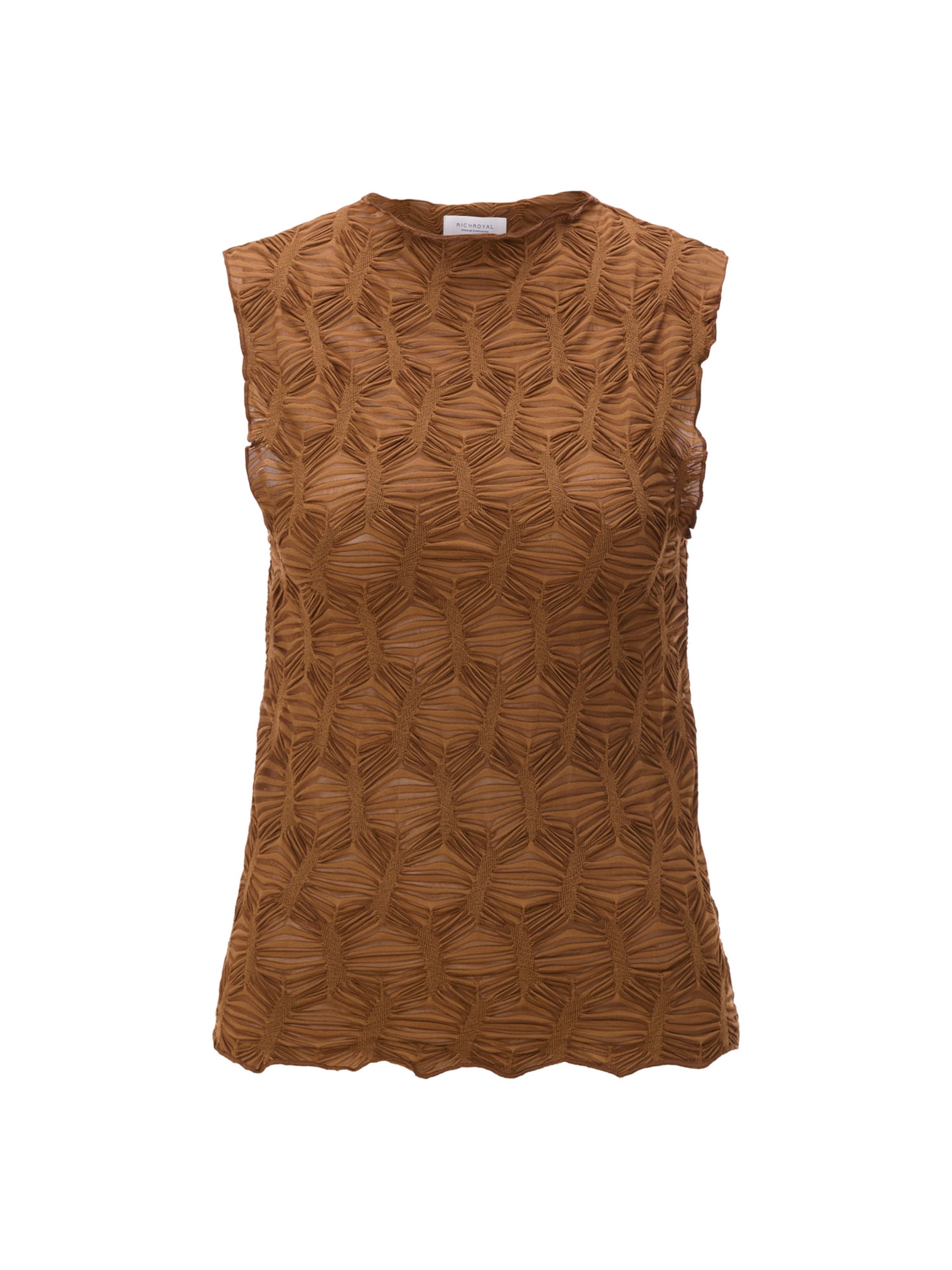 Rich & Royal Top in Braun: Vorderseite