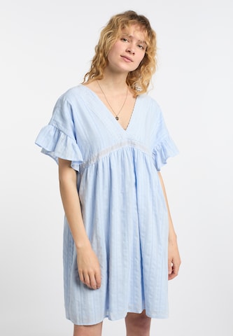 Rochie de la DreiMaster Vintage pe albastru: față