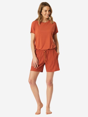 Pantalon de pyjama 'Mix & Relax' SCHIESSER en orange