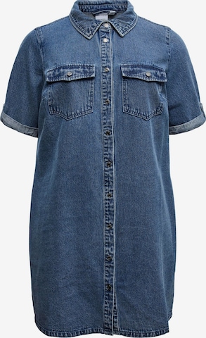 Vero Moda CurveKošulja haljina 'VMCJennie' - plava boja: prednji dio