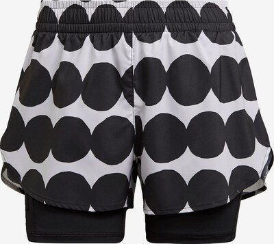 ADIDAS PERFORMANCE Pantalon de sport en noir / blanc, Vue avec produit