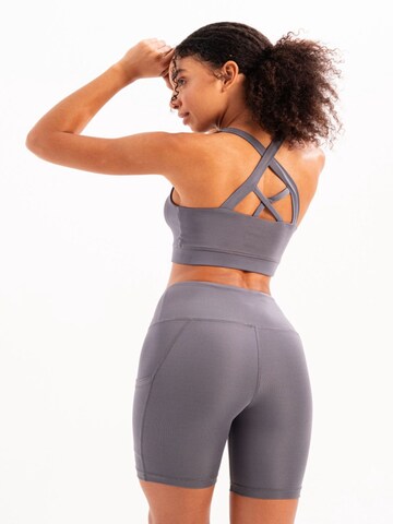Justever Bustier Sport-BH in Grau