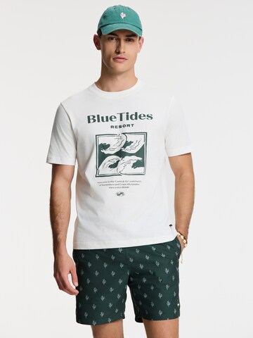 Tricou 'Liam' de la Shiwi pe alb: față