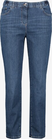 Regular Jeans de la SAMOON pe albastru: față