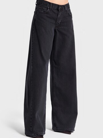 Wide Leg Jean 'Wide Mid Rise Jeans' IT'S BASIC en gris