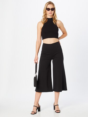 Wide Leg Pantalon Sisley en noir