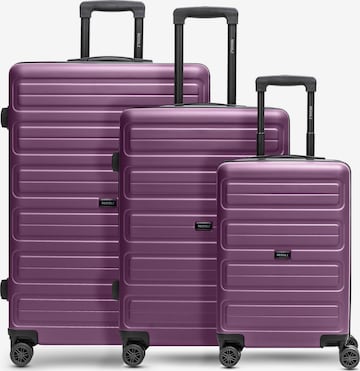 Ensemble de bagages Redolz en violet : devant