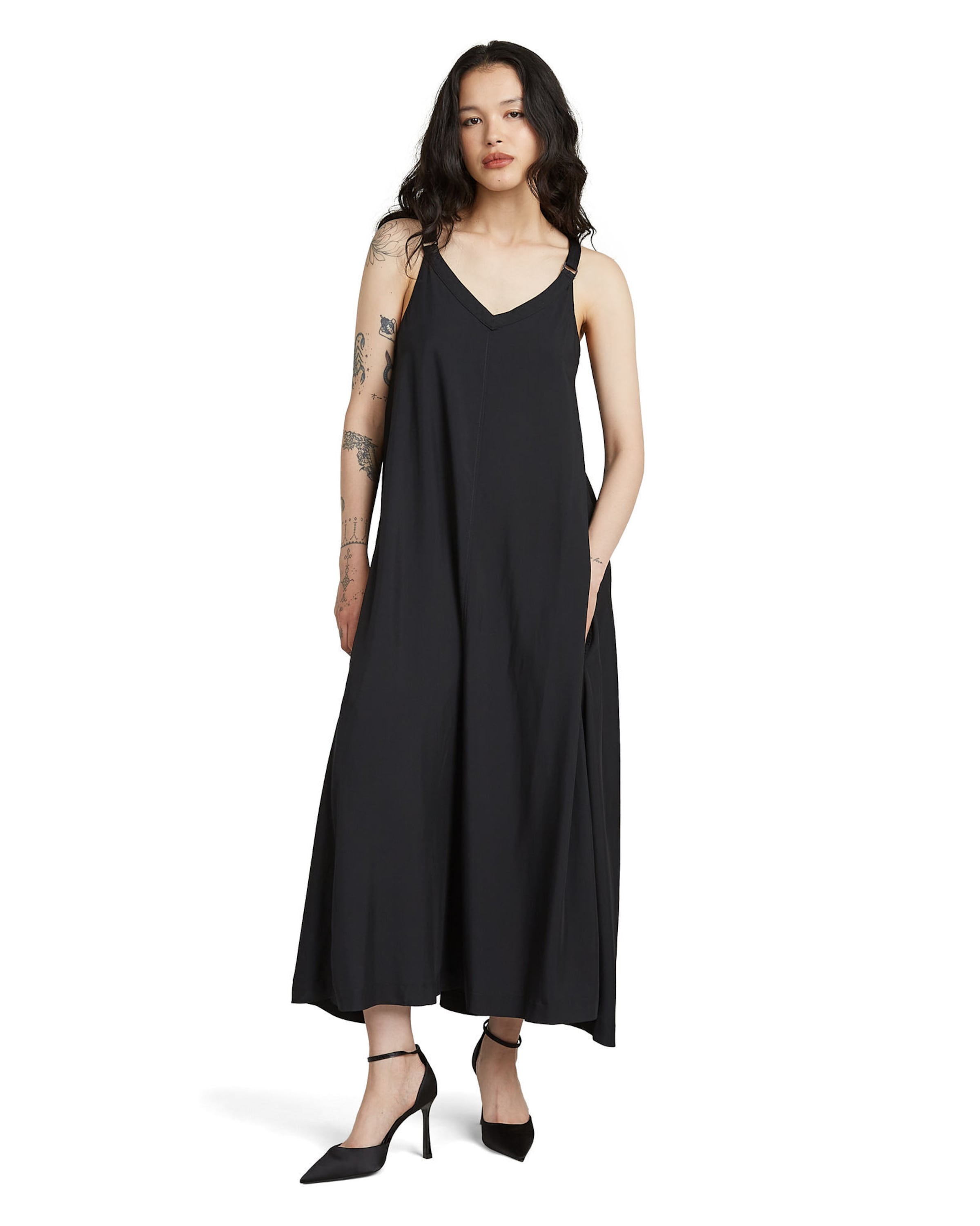 G-STAR Dress 'Slip Dress' in Black