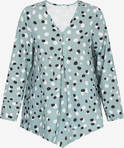 usha BLUE LABEL Pusero 'Fashion Look' värissä minttu / musta / valkoinen, Tuotenäkymä