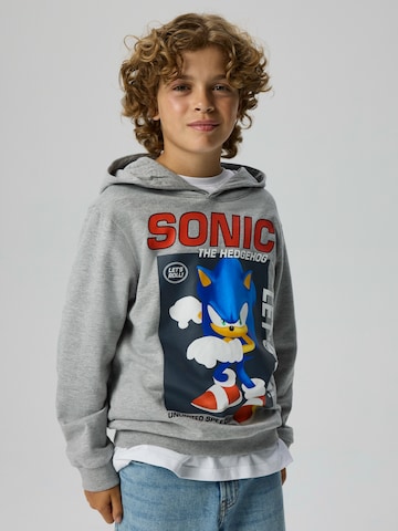 NAME IT Sweatshirt 'NKMALFE SONIC' in Grey: front