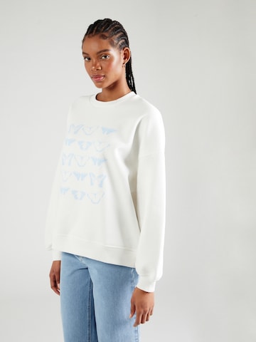 florence by mills exclusive for ABOUT YOU Sweatshirt 'June' i vit: framsida