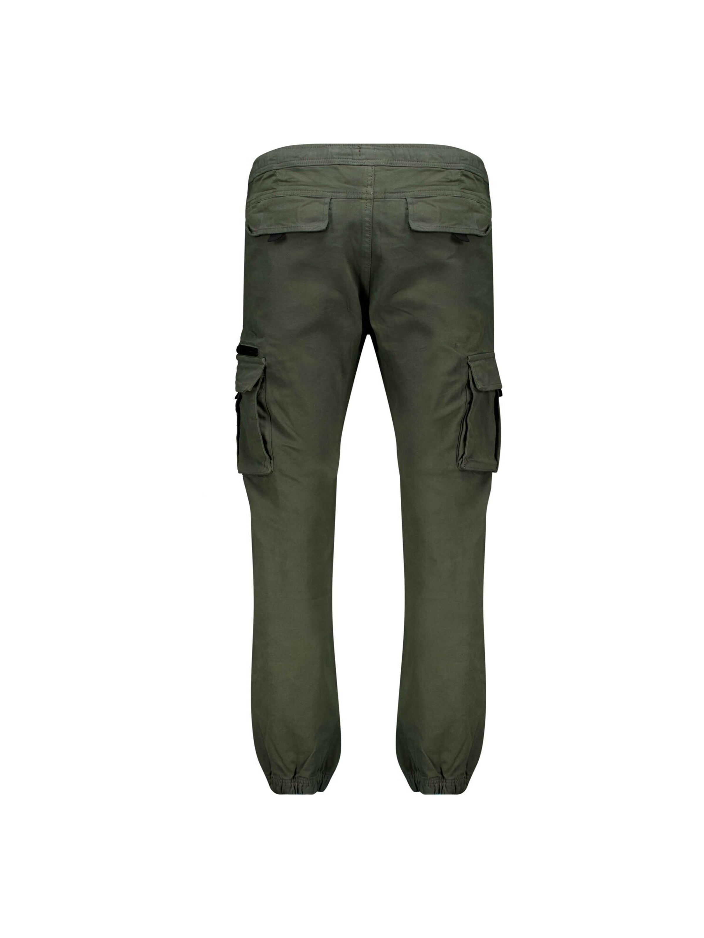 Effilé Pantalon cargo 'Monroe' Deeluxe en vert