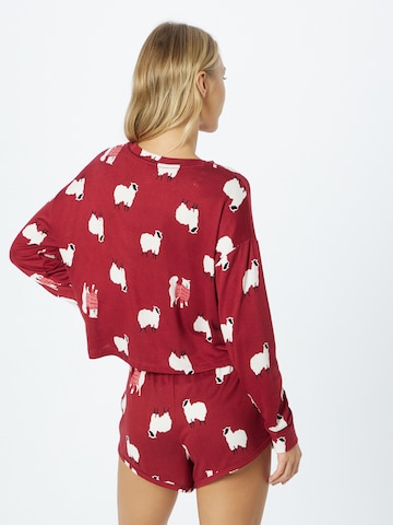 raudona Gilly Hicks Pižaminiai marškinėliai