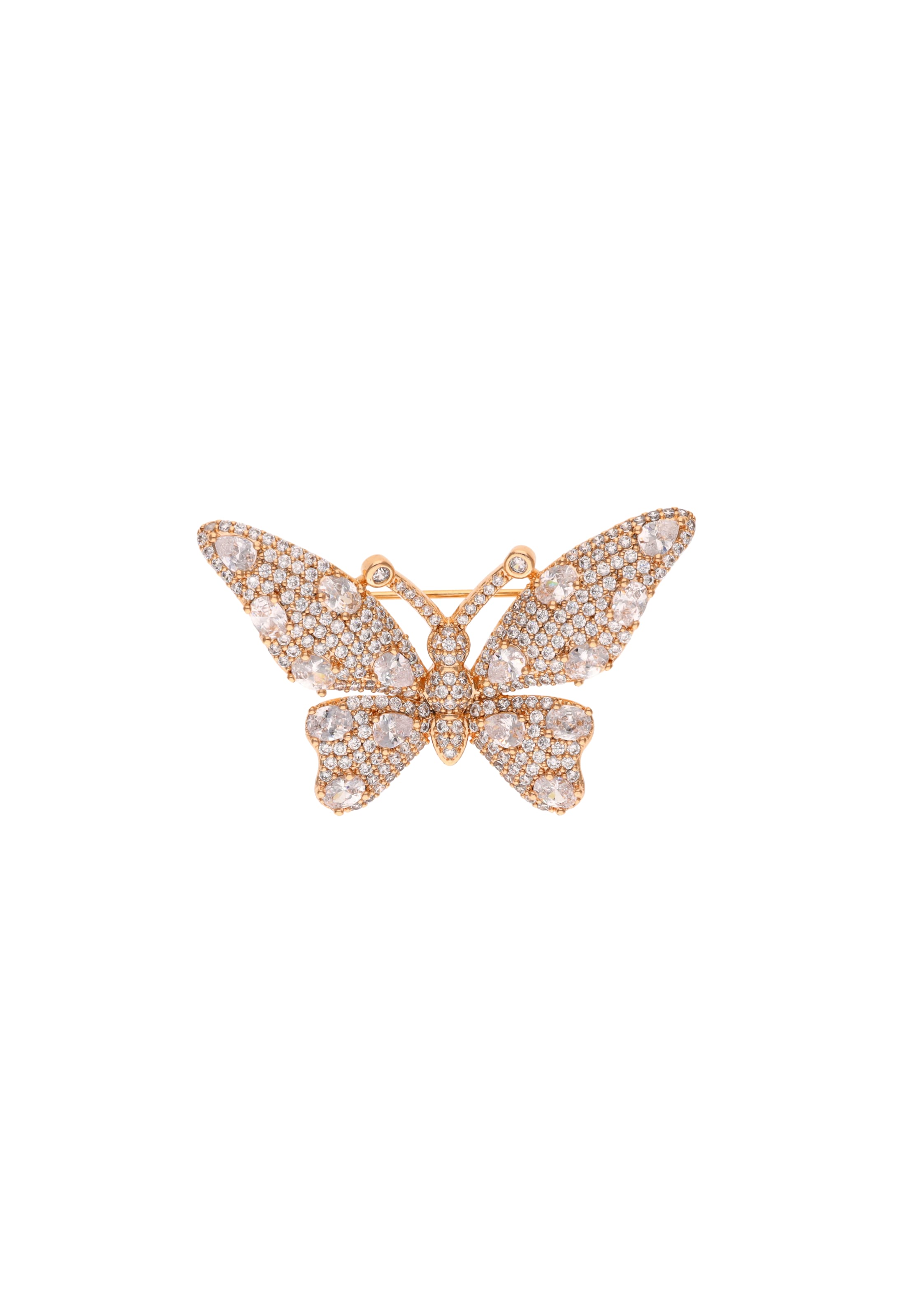 faina Brooch in Gold: front