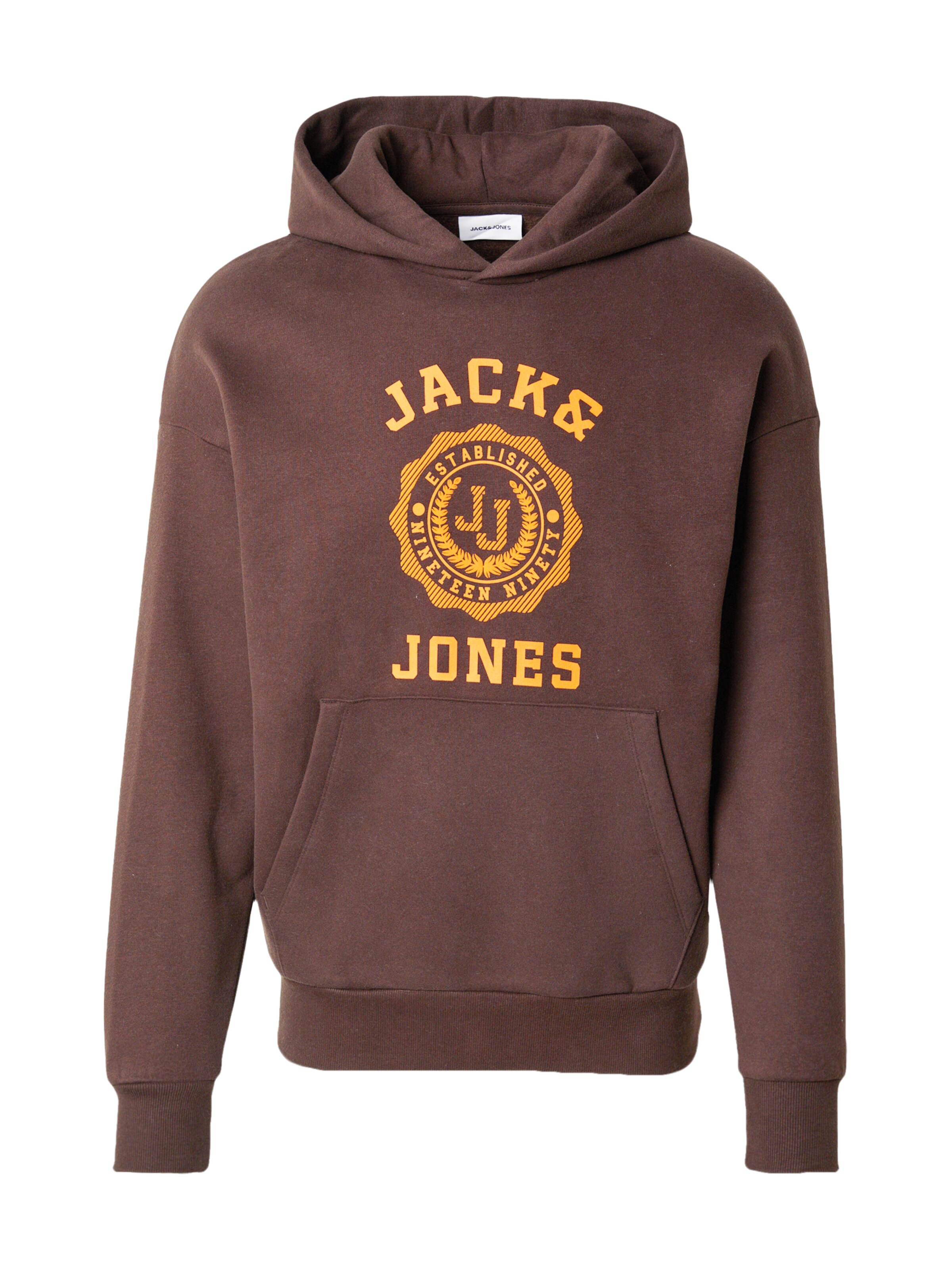 Sweat-shirt 'JJVICTO' JACK & JONES en marron : devant
