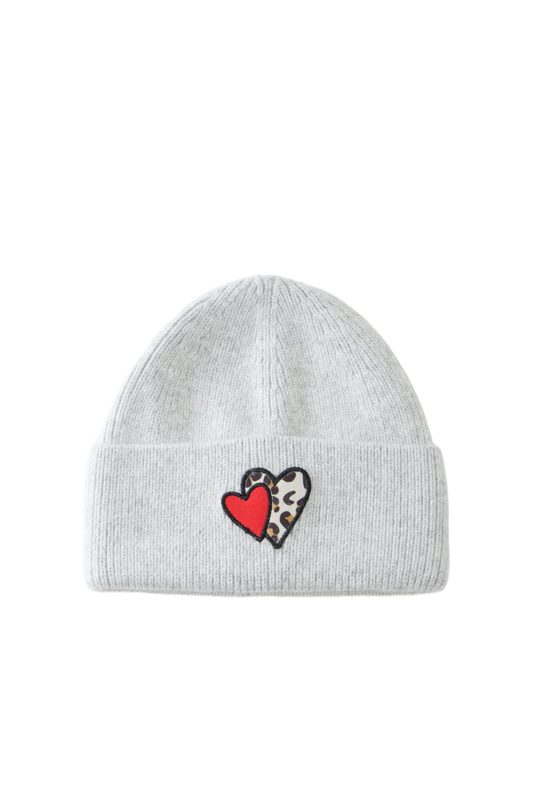 Zwillingsherz Beanie in Grey: front