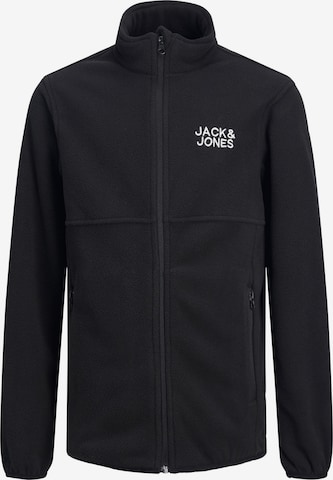 Jack & Jones JuniorFlis jakna 'Hype' - crna boja: prednji dio