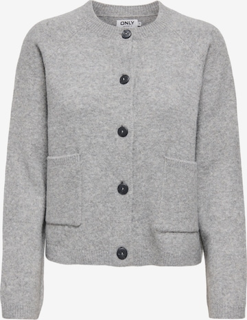 ONLY Strickjacke 'ONLPIEMONTE' in Grau: Vorderseite