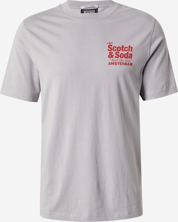 SCOTCH & SODA Tričko - Sivá: predná strana