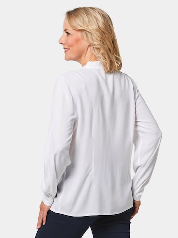 Goldner Bluse in Weiß