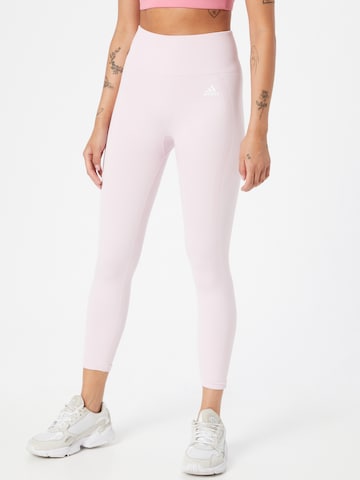 Skinny Pantaloni sportivi di ADIDAS SPORTSWEAR in rosa: frontale