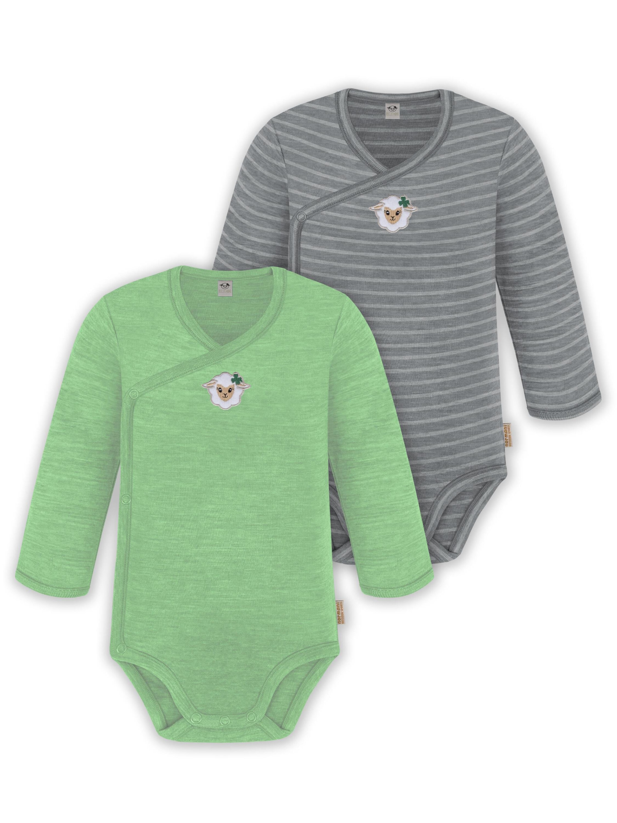 Barboteuse / body normani en gris : devant