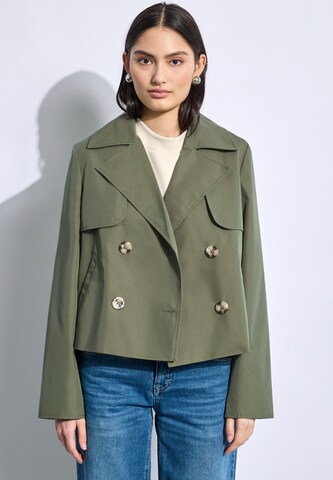 Street One Studio Between-Season Jacket in Green: front