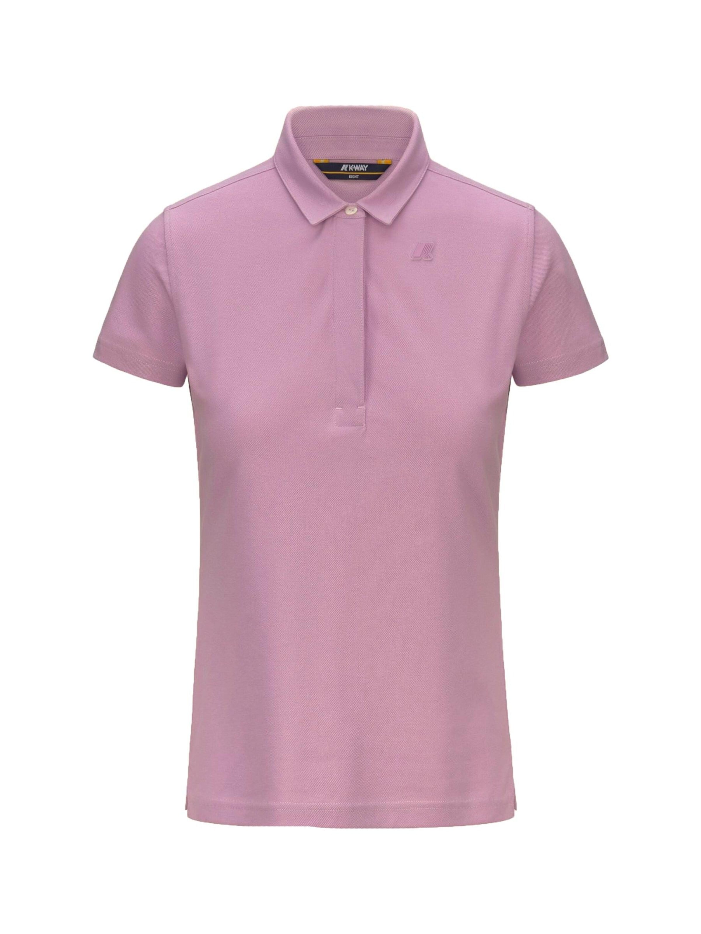 K-Way Shirt 'K-WAY AMDEA PIQUE SLIM T-Shirt e Polo' in Pink: front