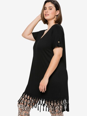 SHEEGO Strandkleid in Schwarz