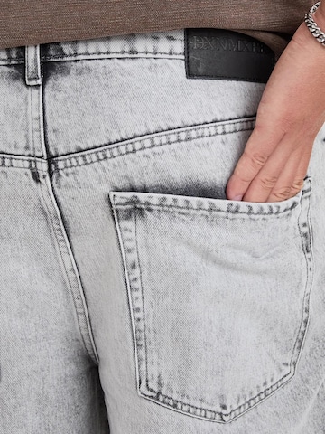 Dxnmxrk - Loosefit Vaquero 'DXHektor Relaxed Fit Denim Shorts Grey' en gris