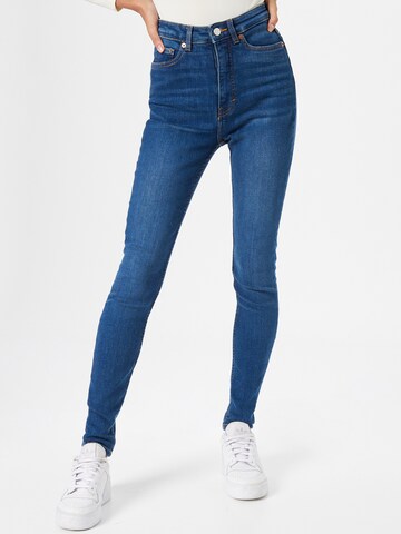 Skinny Jean Monki en bleu : devant