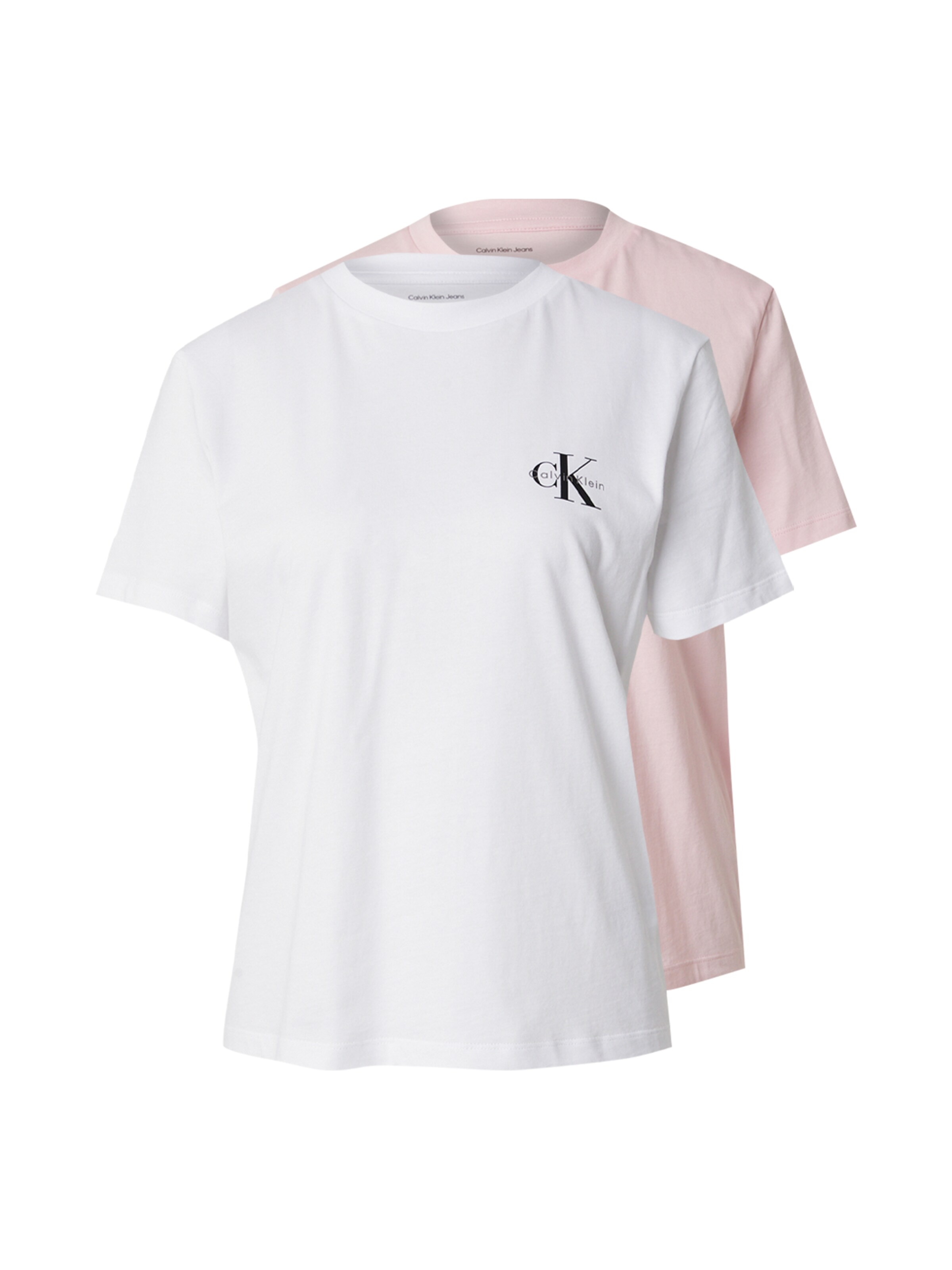 Calvin Klein Jeans Μπλουζάκι σε ροζ: μπροστά