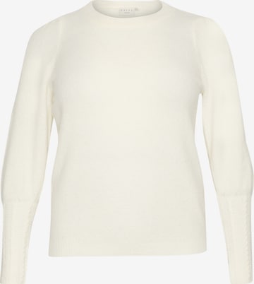 Pull-over 'KC Amalia' KAFFE CURVE en blanc : devant