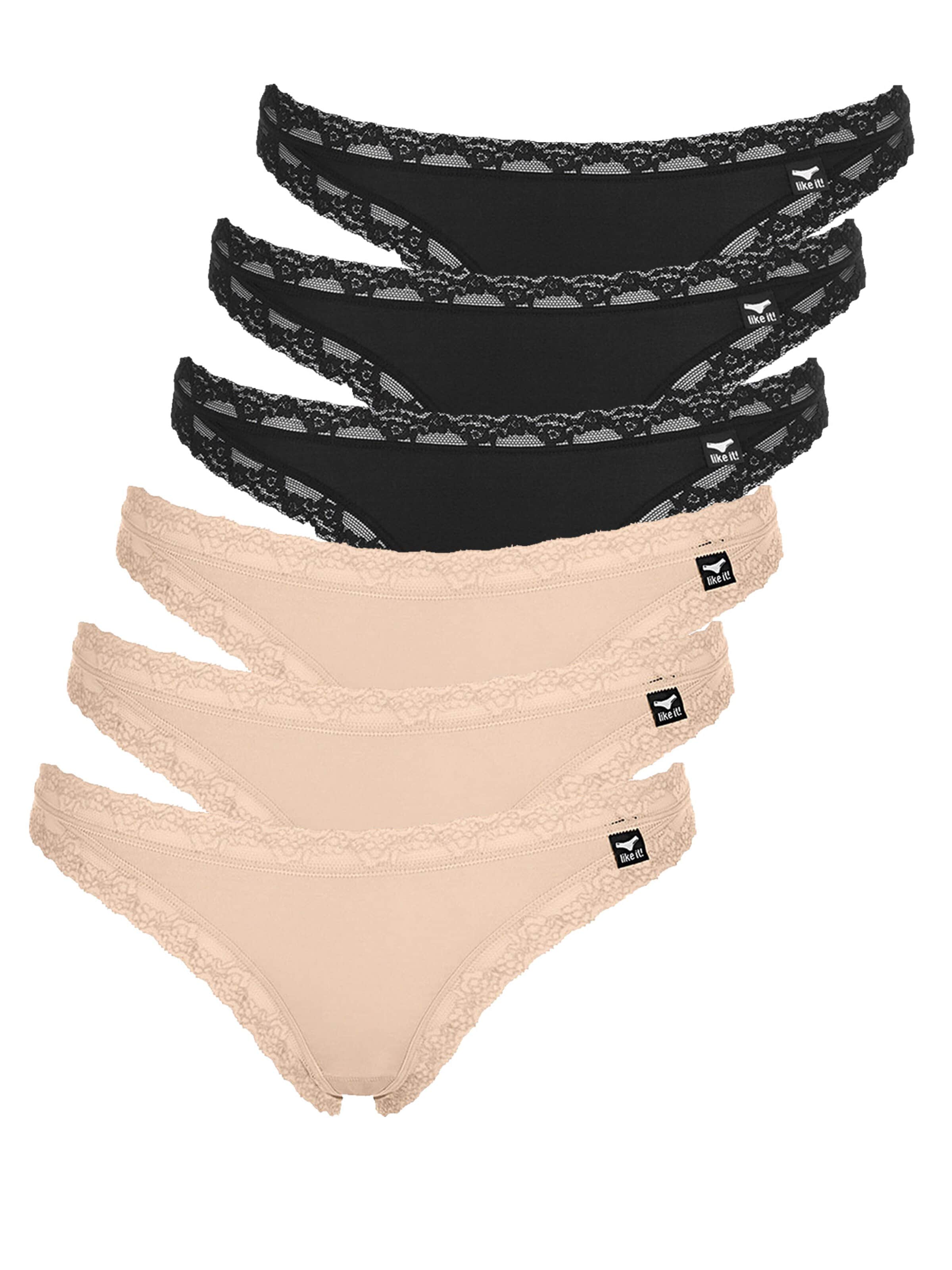 like it! Thong 'Olivia' in Black: front