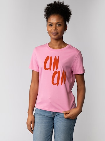 Watapparel Shirt 'Cin Cin' in Roze: voorkant