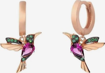 Einzelstück Earrings 'Kolibri Hoops' in Gold: front
