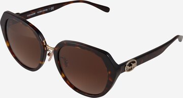 Lunettes de soleil COACH en marron : devant