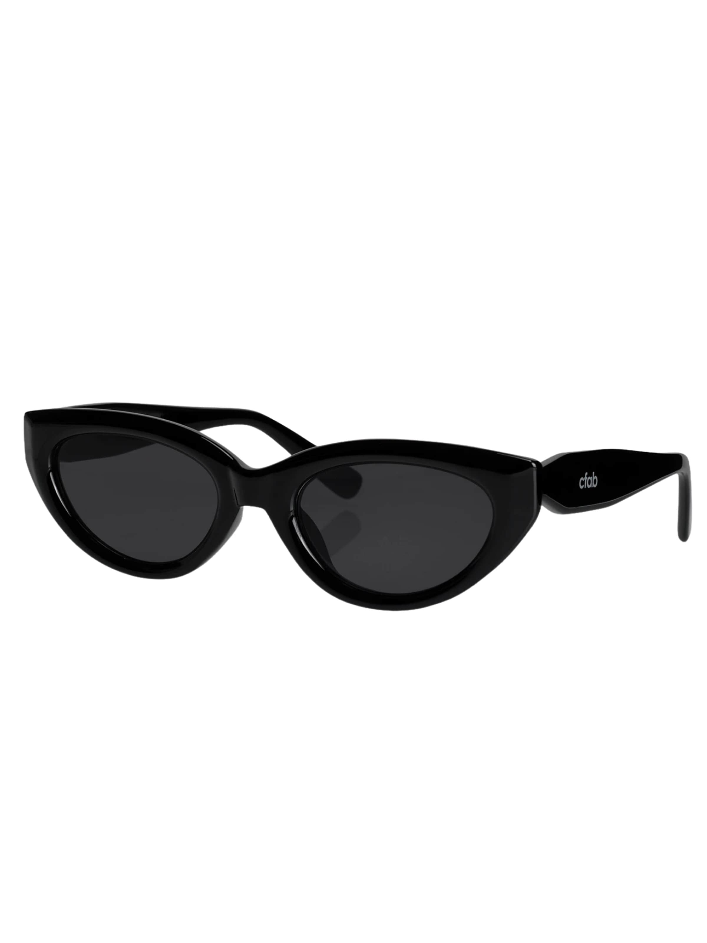cfab (formerly creamy fabrics) Sonnenbrille 'Noir Cat Sunglasses' in Schwarz: Vorderseite