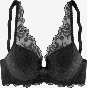 LASCANA Push-up BH in Schwarz: predná strana