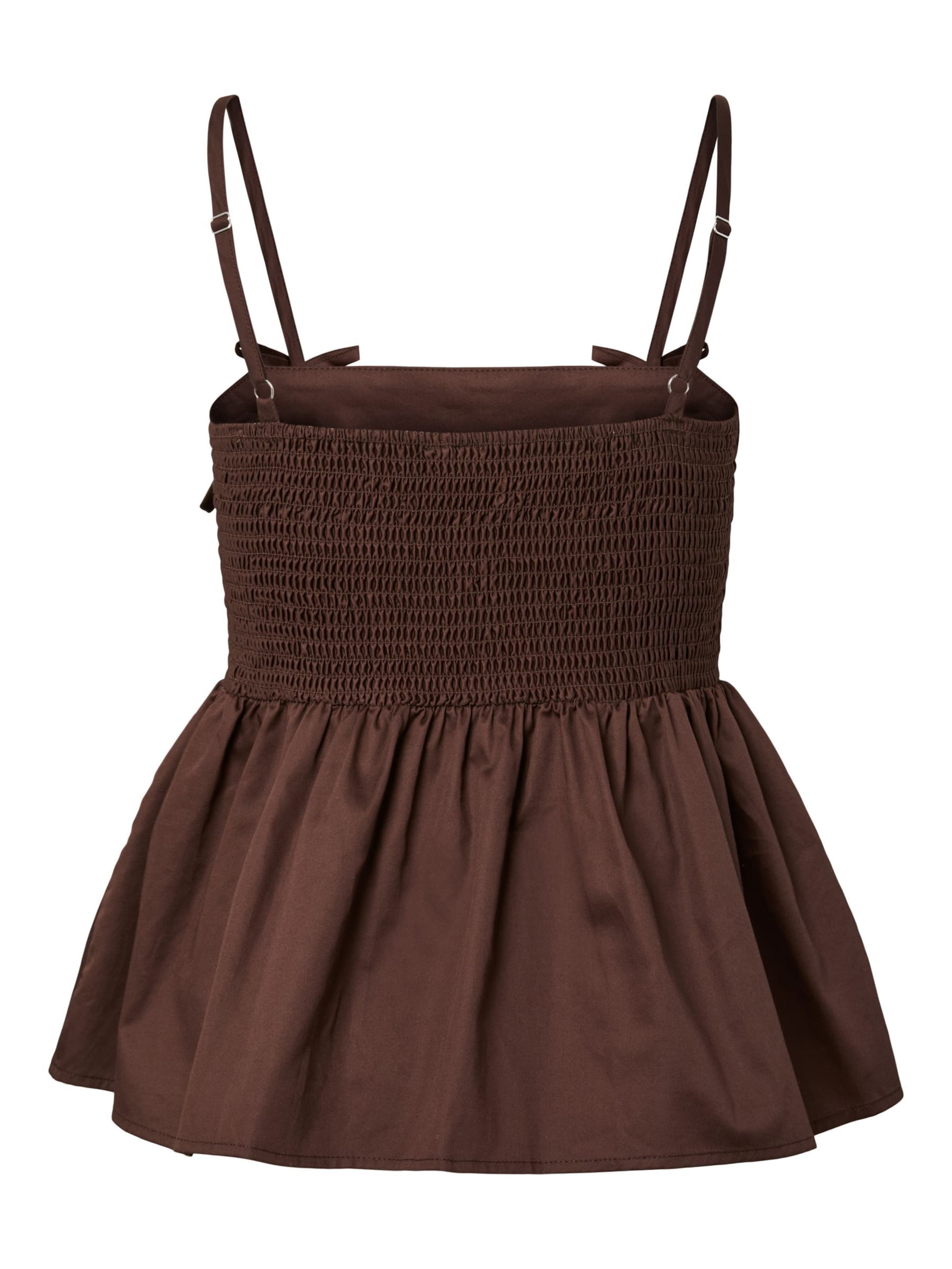 Top di YAS in marrone
