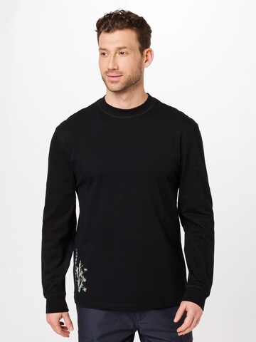 Sweat-shirt River Island en noir : devant