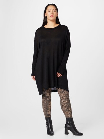 Pull-over Fransa Curve en noir : devant