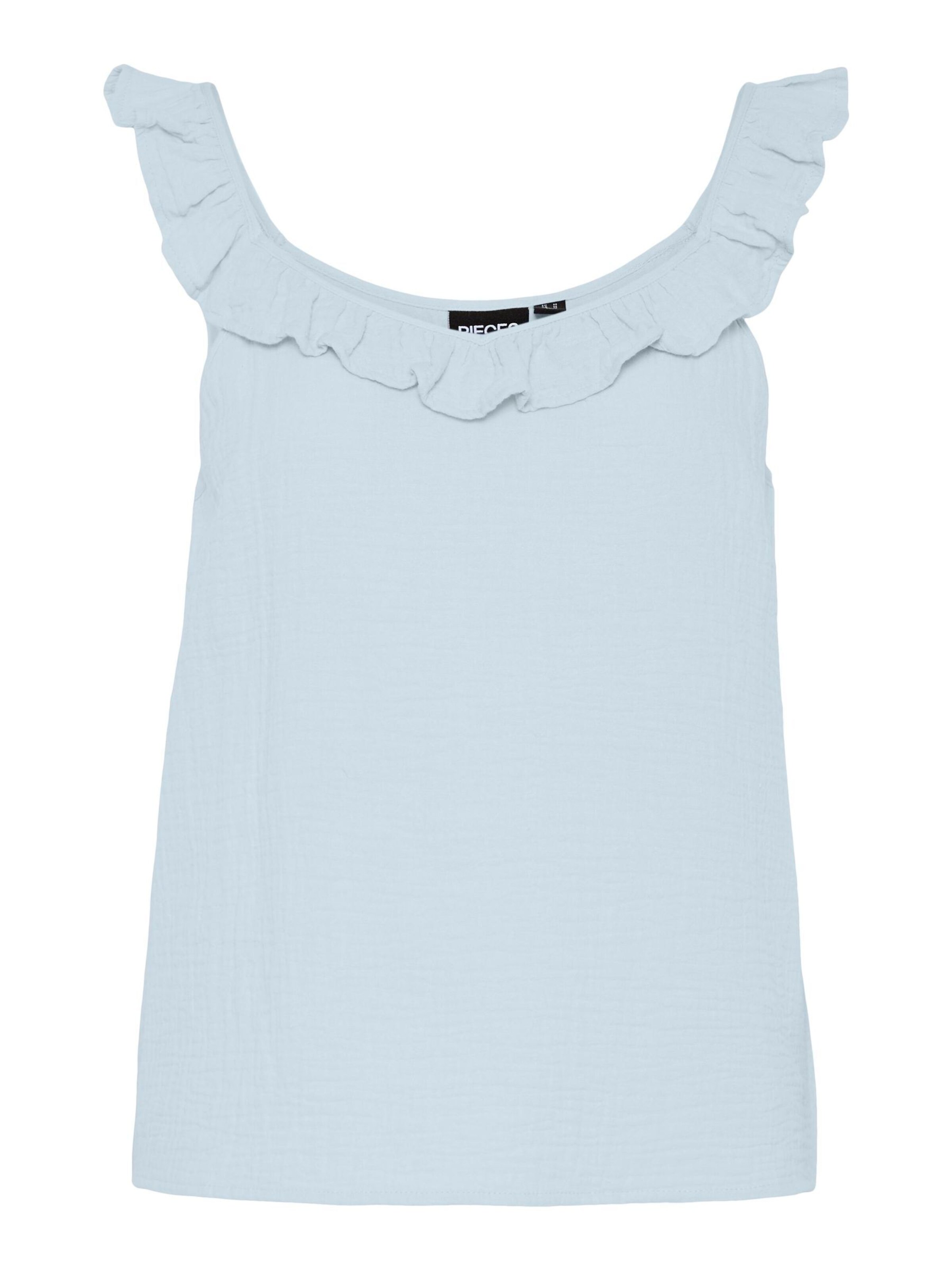 PIECES - Top 'PCSastina' en azul: frente