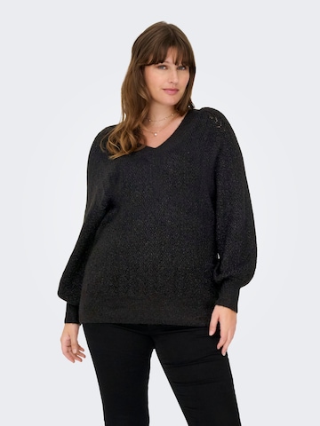 ONLY Carmakoma Sweater 'CARLUCILLA' in Black: front