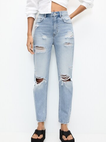 Loosefit Jean Pull&Bear en bleu : devant