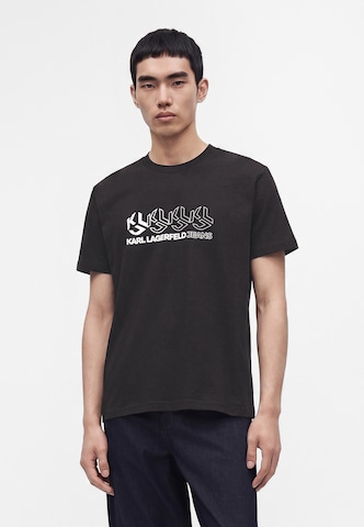 KARL LAGERFELD JEANS Särk, värv must: eest vaates